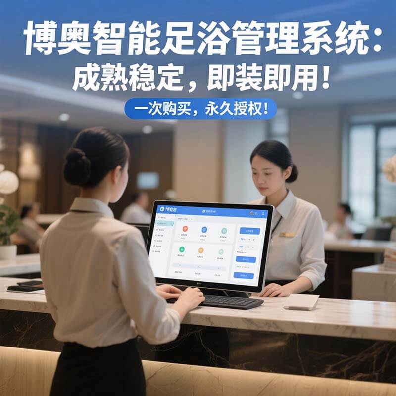 博奥智能足浴管理系统——前台营业到钟房管理，足浴运营一站式覆盖